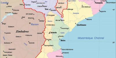 Мозамбик улс төрийн газрын зураг